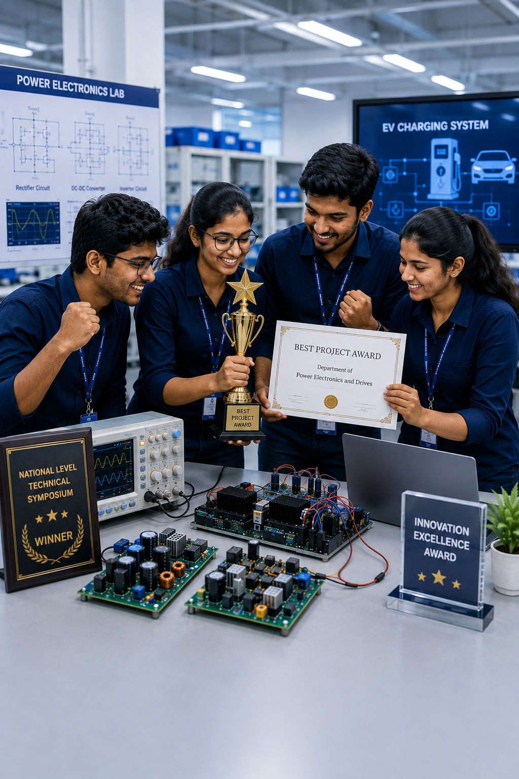 Power Electronics and Drives Achievement